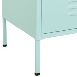 vidaXL Dulap de depozitare, verde mentă, 80x35x101,5 cm, oțel vidaXL Dulap de depozitare, verde mentă, 80x35x101,5 cm, oțel