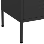 vidaXL Dulap de depozitare, antracit, 80x35x101,5 cm, oțel vidaXL Dulap de depozitare, antracit, 80x35x101,5 cm, oțel