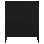 vidaXL Dulap de depozitare, negru, 80x35x101,5 cm, oțel