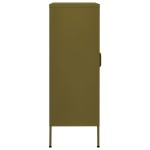 vidaXL Dulap de depozitare, verde măsliniu, 80x35x101,5 cm, oțel vidaXL Dulap de depozitare, verde măsliniu, 80x35x101,5 cm, oțel