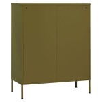 vidaXL Dulap de depozitare, verde măsliniu, 80x35x101,5 cm, oțel vidaXL Dulap de depozitare, verde măsliniu, 80x35x101,5 cm, oțel