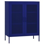 vidaXL Dulap de depozitare, bleumarin, 80x35x101,5 cm, oțel vidaXL Dulap de depozitare, bleumarin, 80x35x101,5 cm, oțel
