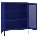 vidaXL Dulap de depozitare, bleumarin, 80x35x101,5 cm, oțel vidaXL Dulap de depozitare, bleumarin, 80x35x101,5 cm, oțel