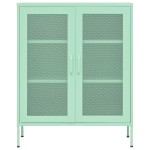vidaXL Dulap de depozitare, verde mentă, 80x35x101,5 cm, oțel vidaXL Dulap de depozitare, verde mentă, 80x35x101,5 cm, oțel