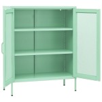vidaXL Dulap de depozitare, verde mentă, 80x35x101,5 cm, oțel vidaXL Dulap de depozitare, verde mentă, 80x35x101,5 cm, oțel