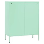 vidaXL Dulap de depozitare, verde mentă, 80x35x101,5 cm, oțel vidaXL Dulap de depozitare, verde mentă, 80x35x101,5 cm, oțel