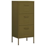 vidaXL Dulap de depozitare, verde măsliniu, 42,5x35x101,5 cm, oțel vidaXL Dulap de depozitare, verde măsliniu, 42,5x35x101,5 cm, oțel