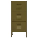 vidaXL Dulap de depozitare, verde măsliniu, 42,5x35x101,5 cm, oțel vidaXL Dulap de depozitare, verde măsliniu, 42,5x35x101,5 cm, oțel