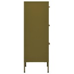 vidaXL Dulap de depozitare, verde măsliniu, 42,5x35x101,5 cm, oțel vidaXL Dulap de depozitare, verde măsliniu, 42,5x35x101,5 cm, oțel