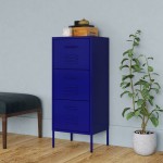 vidaXL Dulap de depozitare, bleumarin, 42,5x35x101,5 cm, oțel vidaXL Dulap de depozitare, bleumarin, 42,5x35x101,5 cm, oțel