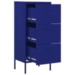 vidaXL Dulap de depozitare, bleumarin, 42,5x35x101,5 cm, oțel vidaXL Dulap de depozitare, bleumarin, 42,5x35x101,5 cm, oțel