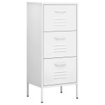 vidaXL Dulap de depozitare, alb, 42,5x35x101,5 cm, oțel vidaXL Dulap de depozitare, alb, 42,5x35x101,5 cm, oțel
