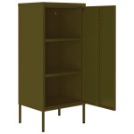 vidaXL Dulap de depozitare, verde măsliniu, 42,5x35x101,5 cm, oțel vidaXL Dulap de depozitare, verde măsliniu, 42,5x35x101,5 cm, oțel