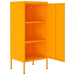 vidaXL Dulap de depozitare, galben muștar, 42,5x35x101,5 cm, oțel vidaXL Dulap de depozitare, galben muștar, 42,5x35x101,5 cm, oțel