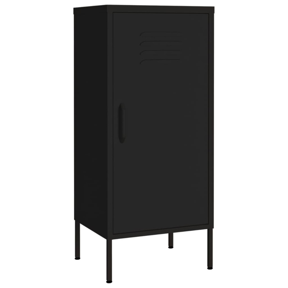 vidaXL Dulap de depozitare, negru, 42,5x35x101,5 cm, oțel
