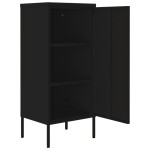 vidaXL Dulap de depozitare, negru, 42,5x35x101,5 cm, oțel