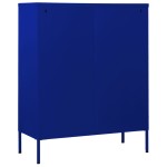 vidaXL Comodă cu sertare, bleumarin, 80x35x101,5 cm, oțel vidaXL Comodă cu sertare, bleumarin, 80x35x101,5 cm, oțel