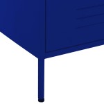 vidaXL Comodă cu sertare, bleumarin, 80x35x101,5 cm, oțel vidaXL Comodă cu sertare, bleumarin, 80x35x101,5 cm, oțel