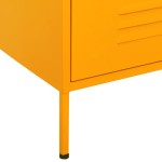 vidaXL Comodă cu sertare, galben muștar, 80x35x101,5 cm oțel vidaXL Comodă cu sertare, galben muștar, 80x35x101,5 cm oțel