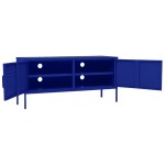 vidaXL Comodă TV, bleumarin, 105x35x50 cm, oțel vidaXL Comodă TV, bleumarin, 105x35x50 cm, oțel