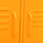 vidaXL Dulap TV, galben muștar, 105x35x50 cm, oțel