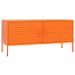 vidaXL Comodă TV, portocaliu, 105x35x50 cm, oțel vidaXL Comodă TV, portocaliu, 105x35x50 cm, oțel