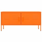 vidaXL Comodă TV, portocaliu, 105x35x50 cm, oțel vidaXL Comodă TV, portocaliu, 105x35x50 cm, oțel