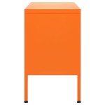 vidaXL Comodă TV, portocaliu, 105x35x50 cm, oțel vidaXL Comodă TV, portocaliu, 105x35x50 cm, oțel