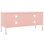 vidaXL Comodă TV, roz, 105x35x50 cm, oțel vidaXL Comodă TV, roz, 105x35x50 cm, oțel