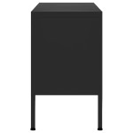vidaXL Comodă TV, negru, 105x35x50 cm, oțel