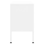 vidaXL Comodă TV, alb, 105x35x50 cm, oțel vidaXL Comodă TV, alb, 105x35x50 cm, oțel