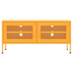 vidaXL Comodă TV, galben muștar, 105x35x50 cm, oțel