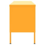 vidaXL Comodă TV, galben muștar, 105x35x50 cm, oțel