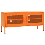 vidaXL Comodă TV, portocaliu, 105x35x50 cm, oțel vidaXL Comodă TV, portocaliu, 105x35x50 cm, oțel