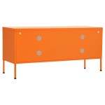 vidaXL Comodă TV, portocaliu, 105x35x50 cm, oțel vidaXL Comodă TV, portocaliu, 105x35x50 cm, oțel