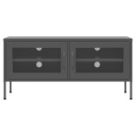 vidaXL Comodă TV, antracit, 105x35x50 cm, oțel vidaXL Comodă TV, antracit, 105x35x50 cm, oțel