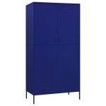 vidaXL Șifonier, bleumarin, 90x50x180 cm, oțel vidaXL Șifonier, bleumarin, 90x50x180 cm, oțel
