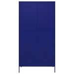 vidaXL Șifonier, bleumarin, 90x50x180 cm, oțel vidaXL Șifonier, bleumarin, 90x50x180 cm, oțel