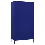 vidaXL Șifonier, bleumarin, 90x50x180 cm, oțel vidaXL Șifonier, bleumarin, 90x50x180 cm, oțel