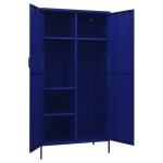 vidaXL Șifonier, bleumarin, 90x50x180 cm, oțel vidaXL Șifonier, bleumarin, 90x50x180 cm, oțel