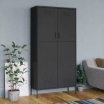 vidaXL Șifonier, antracit, 90x50x180 cm oțel vidaXL Șifonier, antracit, 90x50x180 cm oțel
