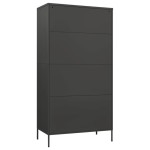 vidaXL Șifonier, antracit, 90x50x180 cm oțel vidaXL Șifonier, antracit, 90x50x180 cm oțel
