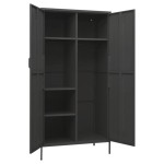 vidaXL Șifonier, antracit, 90x50x180 cm oțel vidaXL Șifonier, antracit, 90x50x180 cm oțel