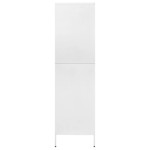 vidaXL Șifonier, alb, 90x50x180 cm oțel vidaXL Șifonier, alb, 90x50x180 cm oțel