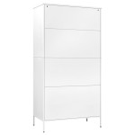 vidaXL Șifonier, alb, 90x50x180 cm oțel vidaXL Șifonier, alb, 90x50x180 cm oțel
