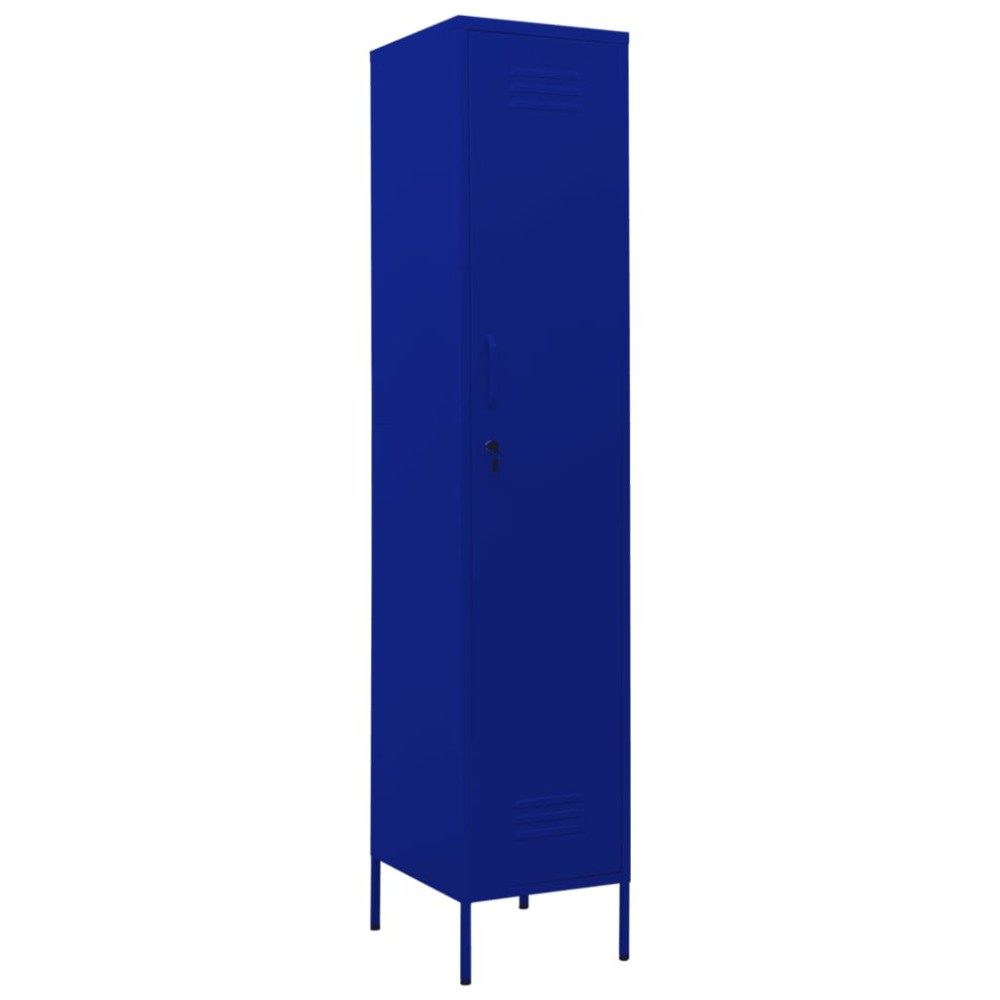 vidaXL Dulap de vestiar, bleumarin, 35x46x180 cm, oțel