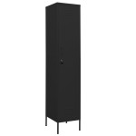 vidaXL Dulap vestiar, negru, 35x46x180 cm, oțel
