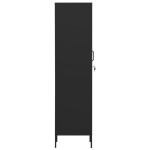 vidaXL Dulap vestiar, negru, 35x46x180 cm, oțel