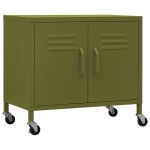 vidaXL Dulap de depozitare, verde măsliniu, 60x35x56 cm, oțel vidaXL Dulap de depozitare, verde măsliniu, 60x35x56 cm, oțel