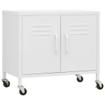 vidaXL Dulap de depozitare, alb, 60x35x56 cm, oțel vidaXL Dulap de depozitare, alb, 60x35x56 cm, oțel